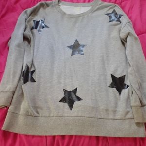 Grey Sweater with Stars